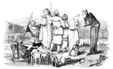 Muriel putting the Sealed Paper into Master Walter's Hand, 1857. Creator: Unknown