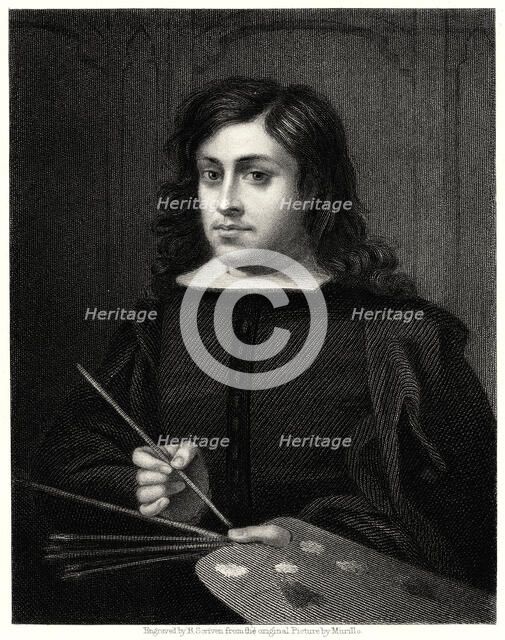 'Murillo', 19th century. Artist: R Scriven