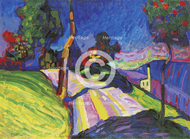 Murnau, Kohlgruberstraße, 1908. Creator: Kandinsky, Wassily Vasilyevich (1866-1944).