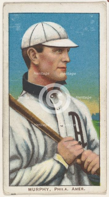 Murphy, Philadelphia, American League, from the White Border series (T206) for the Amer..., 1909-11. Creator: American Tobacco Company.