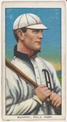 Murphy, Philadelphia, American League, from the White Border series (T206) for the Amer..., 1909-11. Creator: American Tobacco Company