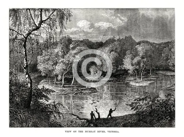 Murray River, Victoria, Australia, 1877. Artist: Unknown
