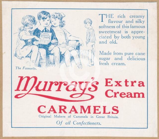 Murray's Caramels, c.1920. Creator: Wilfred Fryer.