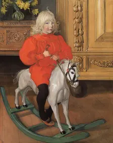 "Murre". Portrait of Casimir Laurin, 1900. Creator: Carl Larsson