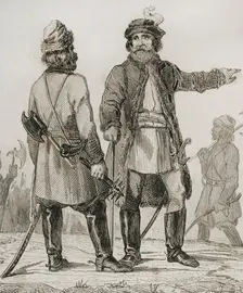 Muscovite infantry corps, Streltsy, Russia, 1839. Creator: Augustin François Lemaitre