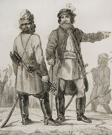 Muscovite infantry corps, Streltsy, Russia, 1839. Creator: Augustin François Lemaitre