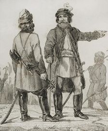 Muscovite infantry corps, Streltsy, Russia, 1839. Creator: Augustin François Lemaitre