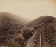 Musconetcong Curve, c. 1895. Creator: William H Rau