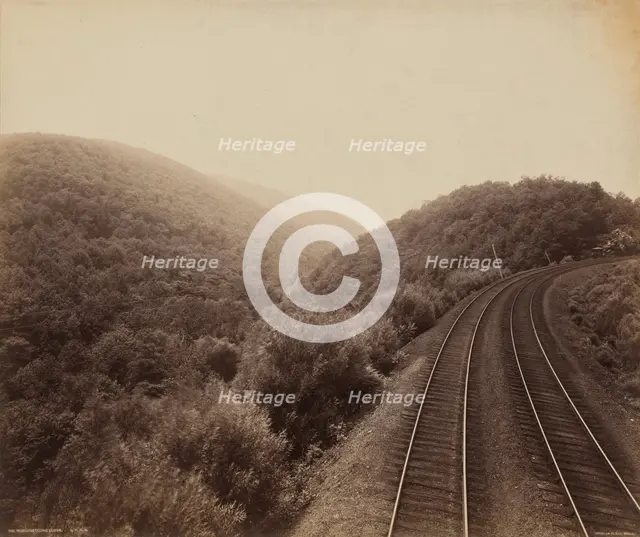 Musconetcong Curve, c. 1895. Creator: William H Rau.