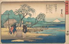 Musashi: Chofu no Tamagawa, ca. 1833., ca. 1833. Creator: Ando Hiroshige