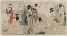 Musashi, Omi, Yamashiro, and Settsu Provinces ..., c. 1804. Creator: Kitagawa Utamaro (Japanese, 1753?-1806)