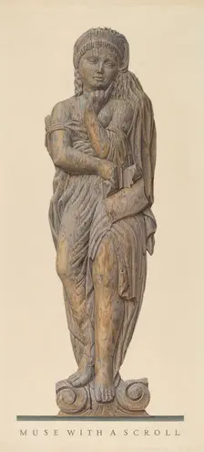 Muse with a Scroll, c. 1938. Creator: John Matulis