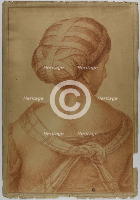 Muse Seen from the Back, 18th century. Creator: After Raffaello Sanzio, called Raphael  Italian, 1483-1536.