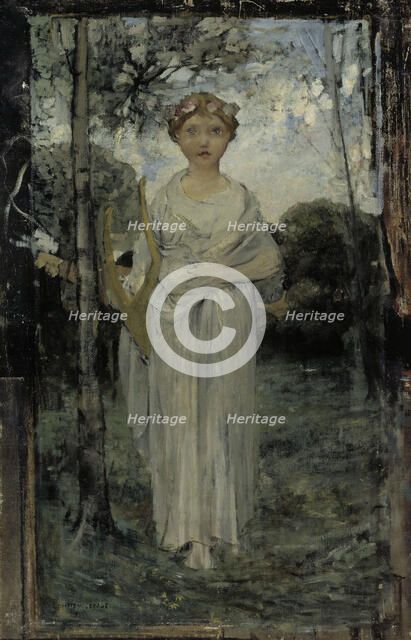 Muse, Study, 1870-1884. Creator: Jules Bastien-Lepage.