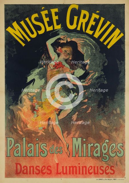Musée Grévin, Palais des Mirages, danses lumineuses, 1911. Creator: Chéret, Jules (1836-1932).