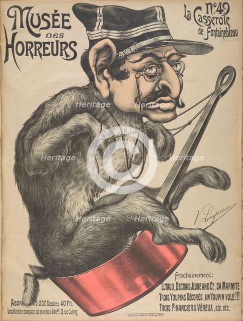 Musée des Horreurs (Gallery of Horrors): Alfred Dreyfus  , 1900. Creator: Lenepveu, Victor (active End of 19th century).