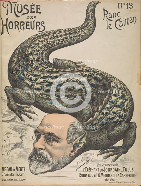 Musée des Horreurs (Gallery of Horrors): Arthur Ranc, 1899. Creator: Lenepveu, Victor (active End of 19th century).