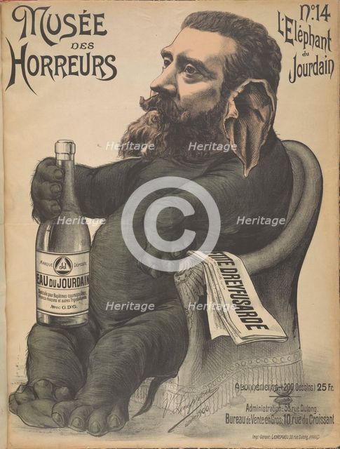 Musée des Horreurs (Gallery of Horrors): Jean Léon Jaurès, 1899. Creator: Lenepveu, Victor (active End of 19th century).