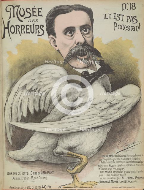 Musée des Horreurs (Gallery of Horrors): Ludovic Trarieux, 1899. Creator: Lenepveu, Victor (active End of 19th century).