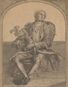 Musette Player (Le Joueur de Musette), 18th century., 18th century. Creator: Anon