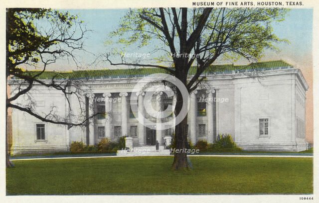 Museum of Fine Arts, Houston Texas, USA, 1926. Artist: Unknown