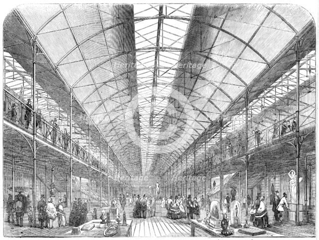 Museum of Science and Art, in Course of Construction, on the Kensington-Gore Estate, 1856.  Creator: Unknown.