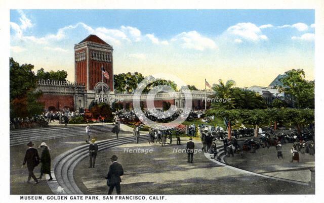 Museum, Golden Gate Park, San Francisco, California, USA, 1921. Artist: Unknown