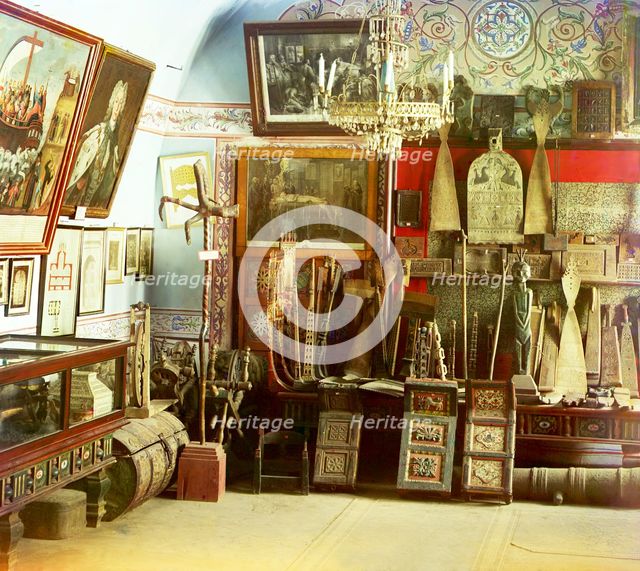 Museum. Iona's room, Rostov Velikii, 1911. Creator: Sergey Mikhaylovich Prokudin-Gorsky.