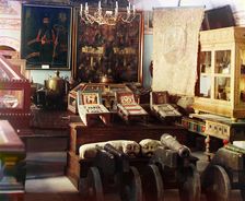 Museum. Iona's room, Rostov Velikii, 1911. Creator: Sergey Mikhaylovich Prokudin-Gorsky