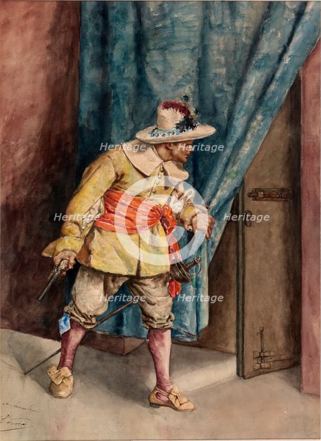 Musketeer on Guard, n.d. Creator: A. Arrunategin.