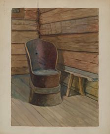 Muskego Church Chair, c. 1936. Creator: Bertrand E. Old