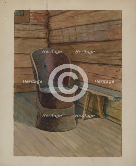 Muskego Church Chair, c. 1936. Creator: Bertrand E. Old.