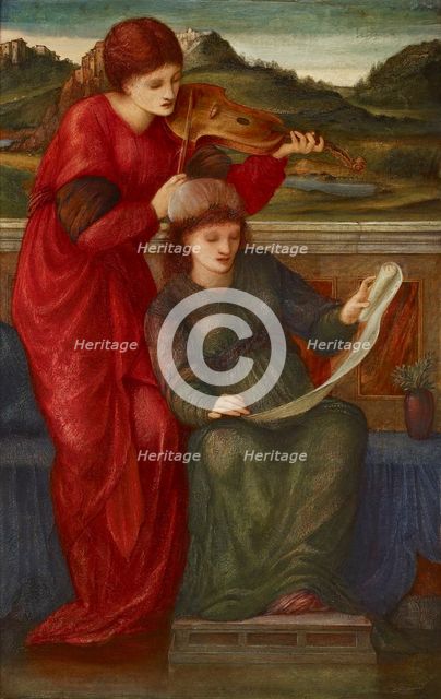 Music, 1877. Artist: Sir Edward Coley Burne-Jones.