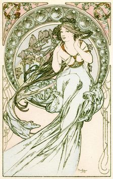 Music 1900. Artist: Alphonse Mucha