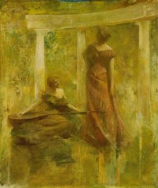 Music, ca. 1895. Creator: Thomas W Dewing
