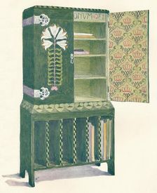 Music Cabinet. From a sketch by M. H. Baillie Scott 19th century. Artist: Mackay Hugh Baillie Scott