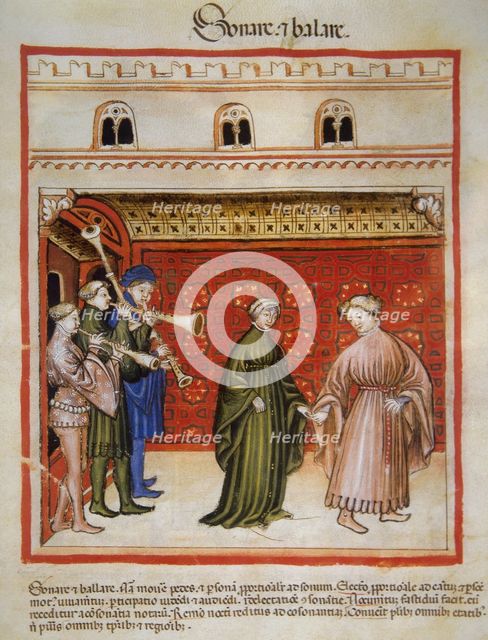 Music and dance, 14th century.  Creator: Unknown.
