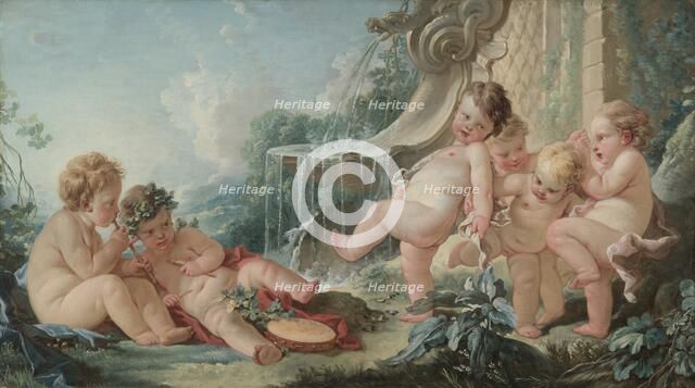 Music and Dance and Cupids in Conspiracy , 1740s. Creator: François Boucher (French, 1703-1770).
