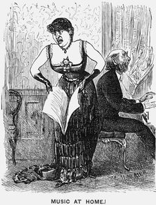 Music at Home! 1880. Artist: George du Maurier