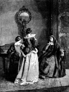 "Music" by A. B. Clay, from the exhibition of the Royal Academy, 1862. Creator: H. Harrall