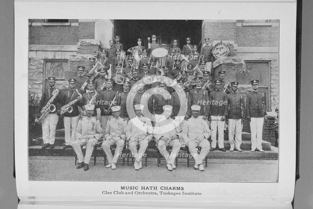 Music hath charms; Glee Club and Orchestra, Tuskegee Institute, 1917. Creator: Unknown.