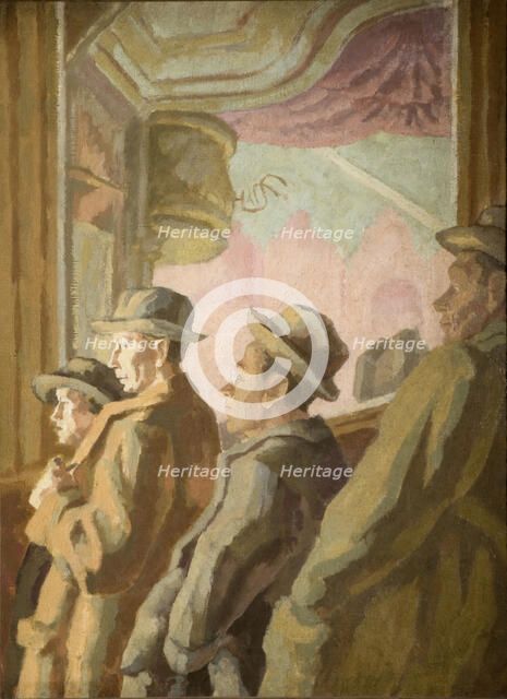 Music Hall Audience, 1945. Creator: Thérèse Lessore.