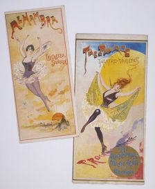 Music hall posters, c1900
