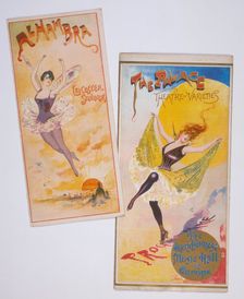 Music hall posters, c1900. Creator: Unknown
