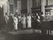 Music history class, 1935 - 1943. Creator: David Robbins
