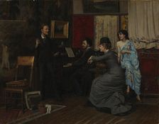 Music in the Studio, 1878. Creator: Gunnar Berndtson