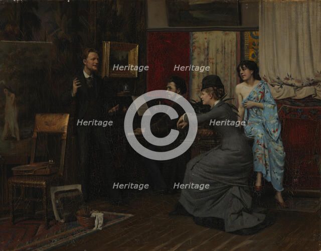 Music in the Studio, 1878. Creator: Gunnar Berndtson.