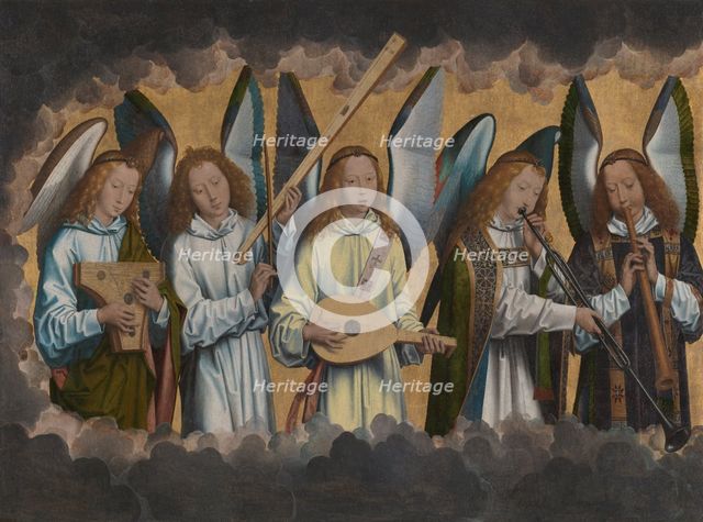 Music-making Angels, 1483-1494. Creator: Hans Memling.