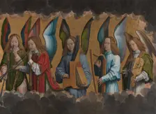 Music-making Angels, 1483-1494. Creator: Hans Memling