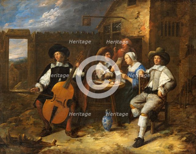 Music-Making Company, from c.1655 until 1660. Creator: Gillis van Tilborgh the Younger.